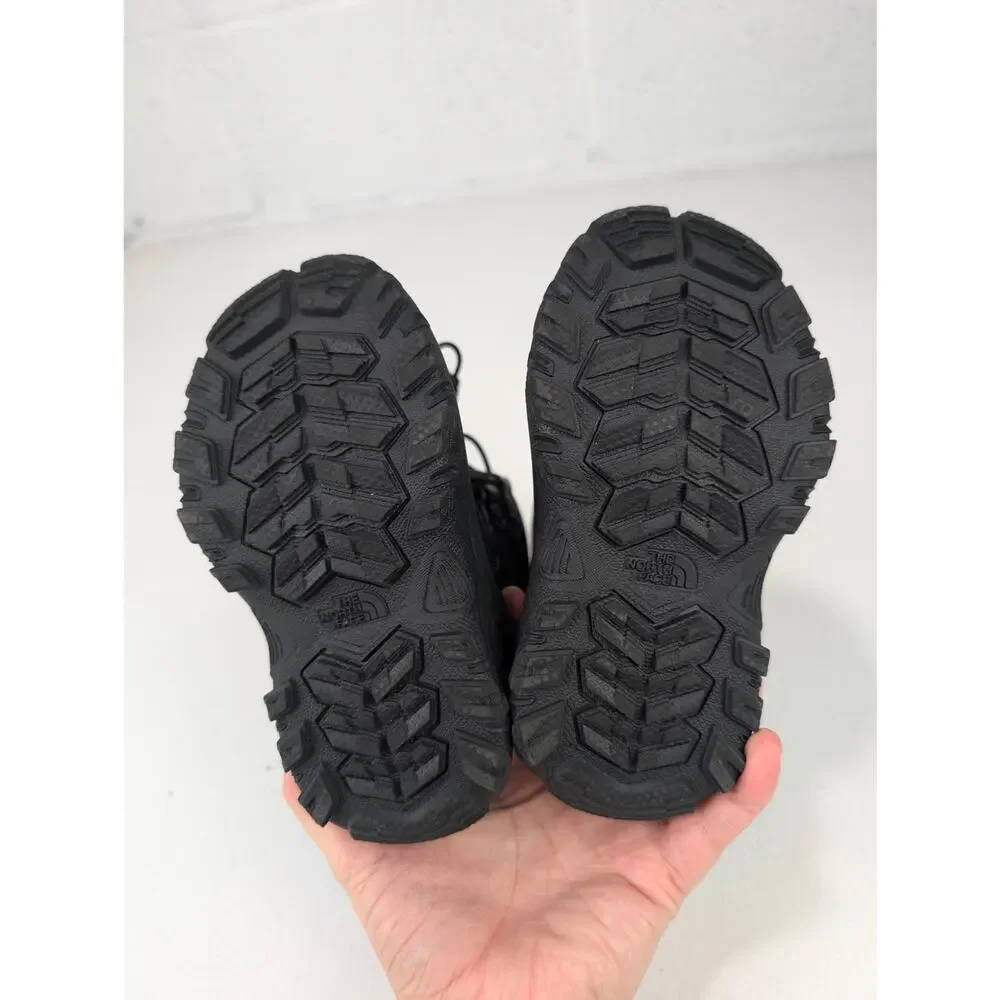 The North Face Youth 10 Alpenglow IV Black Snow Boots